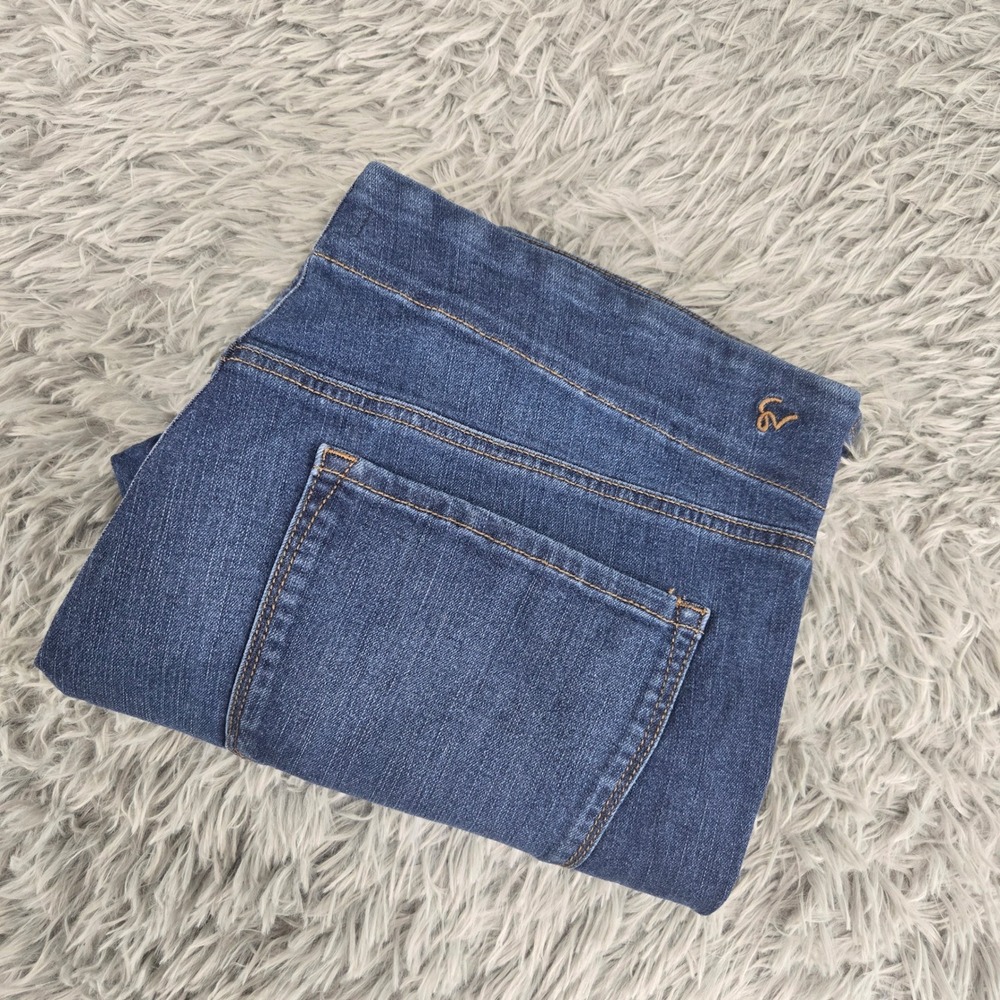 Sofia Jeans Maria Super Crop Pull On Women 22 Dark Wash Blue Excellent Studded